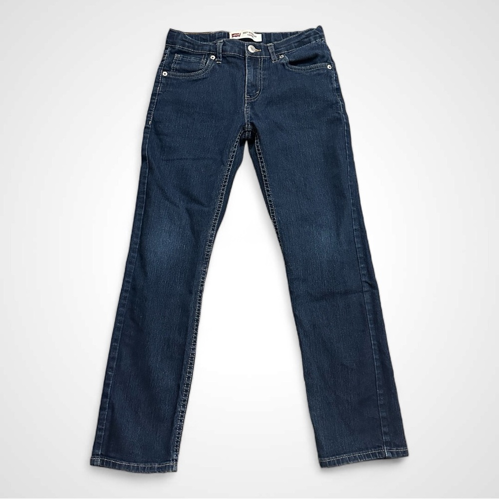 Levi Strauss 502 Jeans Boys Size 12 Reg Blue Medium Wash Adjustable Waist